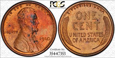 1910 1C MS63RB