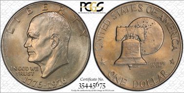 1976 $1 Type 2 MS64