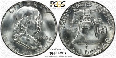 1963-D 50C MS65+ FBL