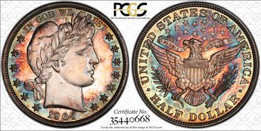 1904 50C PR64CAM