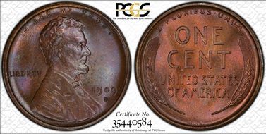 1909-S VDB 1C MS65BN