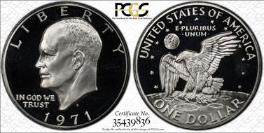 1971-S $1 Silver PR69DCAM
