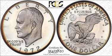 1972-S $1 Silver PR68CAM