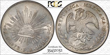 1873-Go FR 8 R Go53 MS62