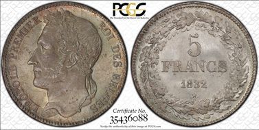 1832 5 Fr KM-3.1 Position A MS65