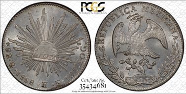 1868-Go YF 8 R Go50 MS65