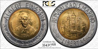 1984-R 500 L Albert Einstein MS68