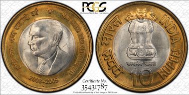 2009(B) 10 Rup Homi Bhabha MS66