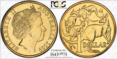 2009-C $1 Master Mintmark Counterstamp MS66