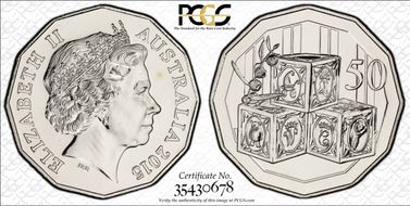 2015 50C Princess Charlotte MS68