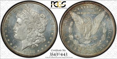 1878-CC $1 MS62