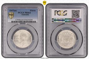 1947(m) Florin KM-40a  Ag MS64