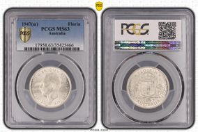 1947(m) Florin KM-40a  Ag MS63