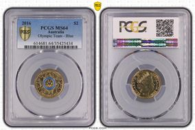 2016 $2 Olympic Team - Blue MS64