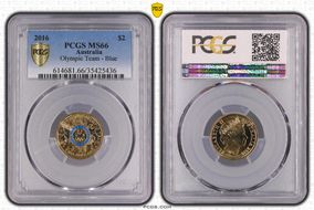 2016 $2 Olympic Team - Blue MS66