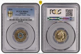 2016 $2 Olympic Team - Blue MS64