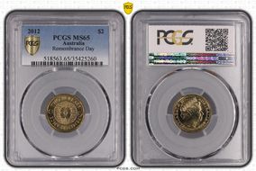 2012 $2 Remembrance Day MS65