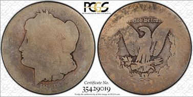 1880-S $1 VAM 10, 8/7 Crossbar PO1