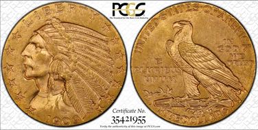 1909-D $5 MS63