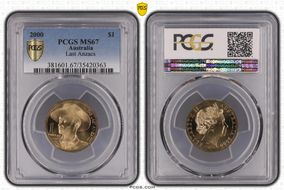 2000 $1 Last Anzacs MS67