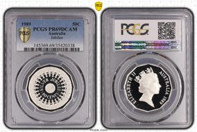 1989 50C Jubilee Ag PR69DCAM