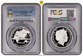 2011 $2 H.M.A.S. Australia II PR69DCAM