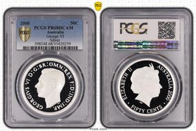 2000 50C George VI Silver PR68DCAM