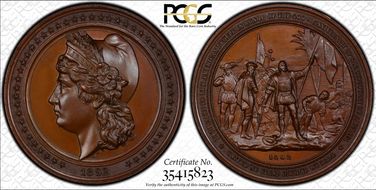 1892 SC$1 HK-220 Bronze Columbian Expo, Liberty Head MS65BN