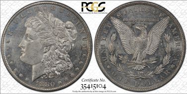 1880-O $1 AU58