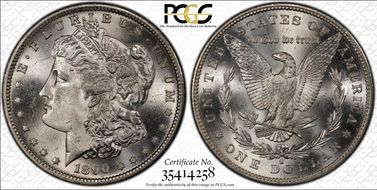 1890-S $1 MS65