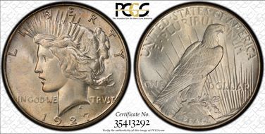 1927-S $1 MS64