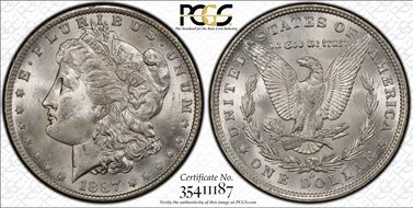 1887/6-O $1 MS63+