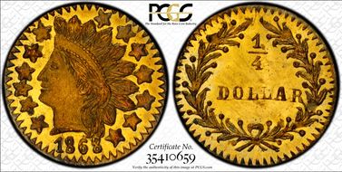 1868 G25C BG-890 MS66