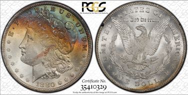 1880/79-CC $1 Reverse of 1878 GSA Hoard MS64+