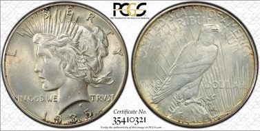 1935 $1 MS65