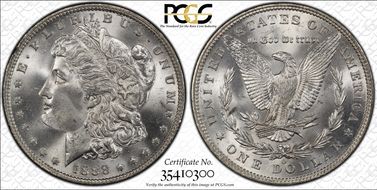 1888-O $1 MS65+
