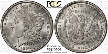1890-O $1 MS65