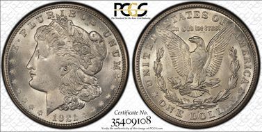 1921-S $1 MS65+
