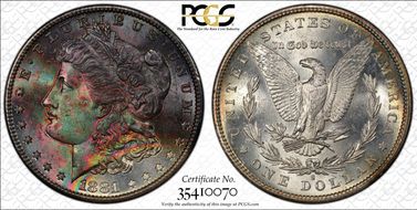 1881-S $1 MS67