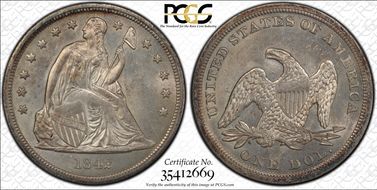 1842 $1 MS64