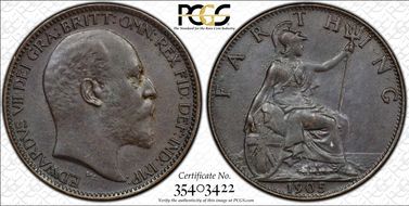 1905 1/4D S-3992 Blackened finish MS64