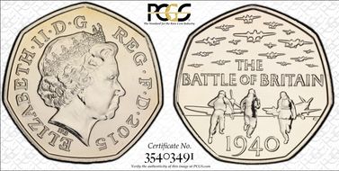 2015 (50p) S-H29 Battle of Britain MS66