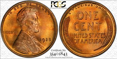 1928 1C MS66RD
