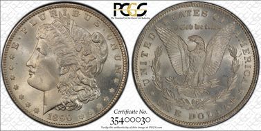 1890 $1 MS65