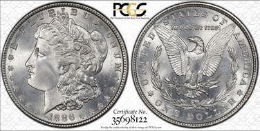 1886 $1 MS67