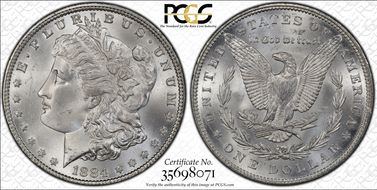 1884 $1 MS65