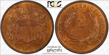 1872 2C MS65RB