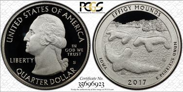 2017-S 25C Effigy Mounds NP PR69DCAM