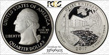 2017-S 25C Ozark NP PR69DCAM