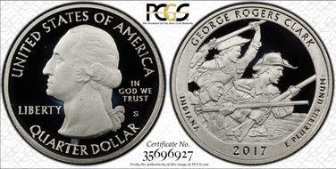 2017-S 25C George Rogers Clark NP PR69DCAM